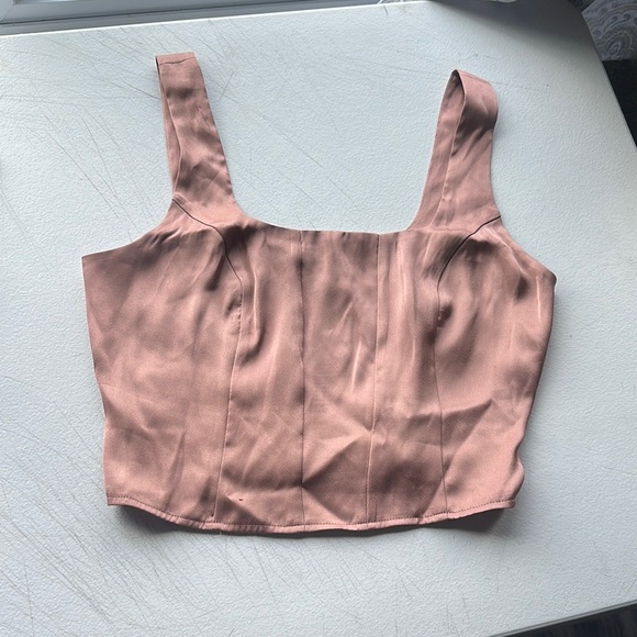 NWOT EXPRESS Blush Pink Sleeveless Women's Top size M - Picture 1 of 4